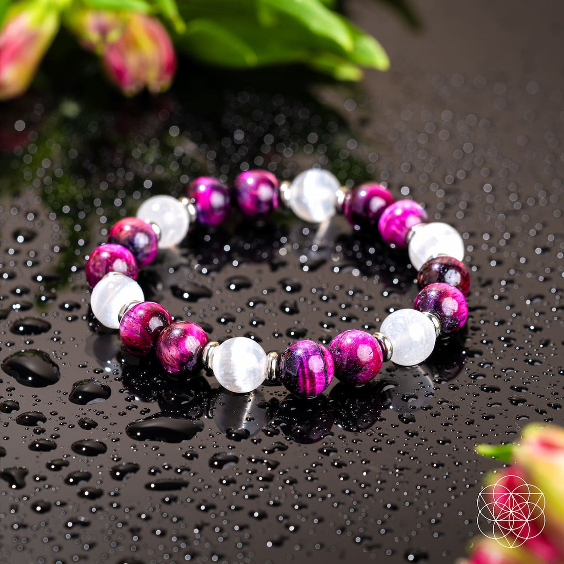 Shape Your Future – Pink Galaxy Tiger’s Eye Bracelet