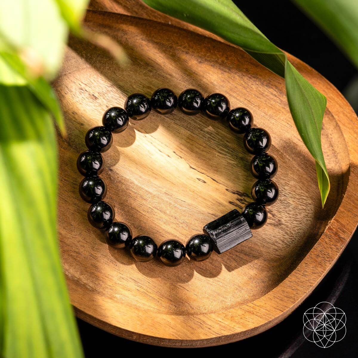 Habit Breaker - Black Obsidian & Tourmaline Bracelet