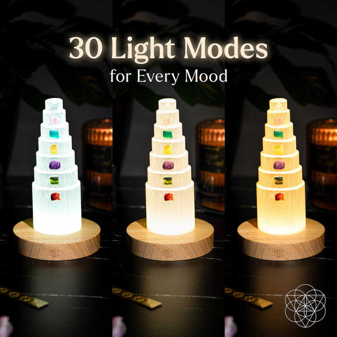 The Stress Shield Lamp - 7 Stones of Healing