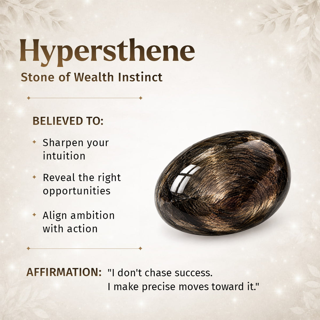 The ﻿Hypersthene Millionaire Manifestation Pendant